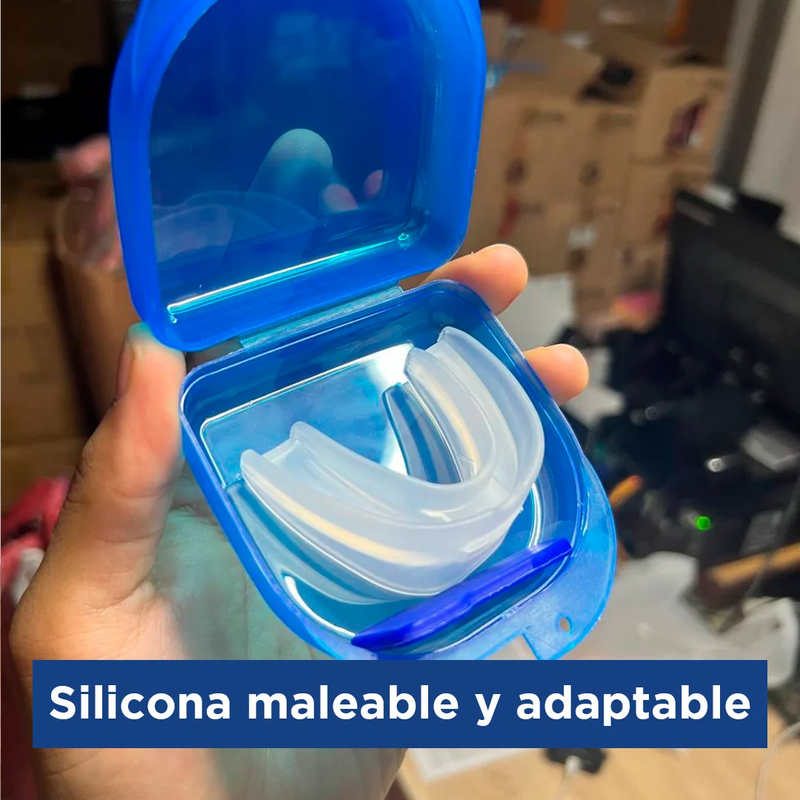 Ronco Free Protector Bucal Ajustable Contra Bruxismo con Estuche Incluido – Silicona Cómoda