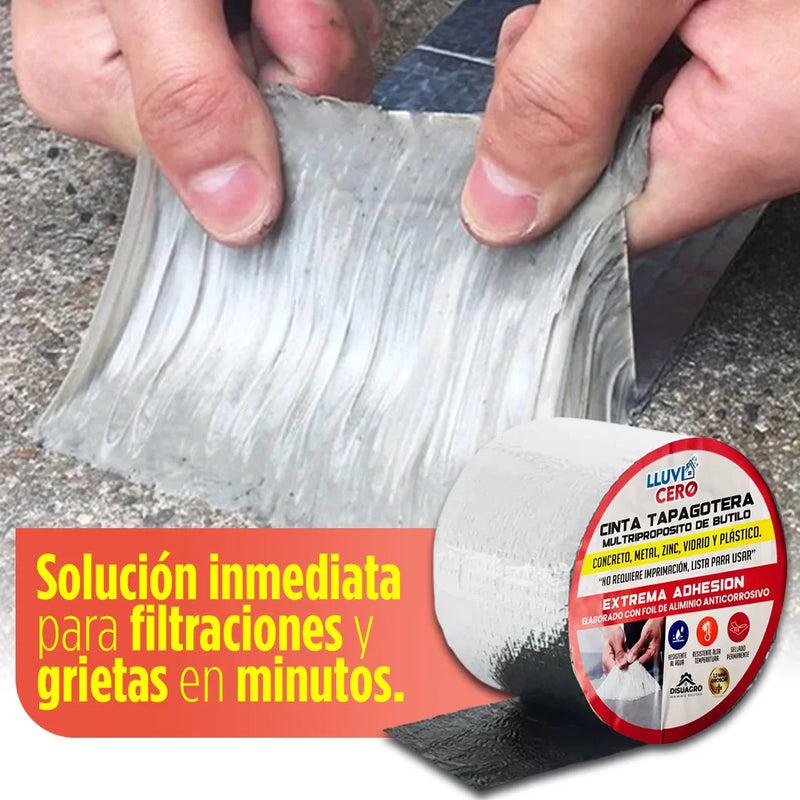 Cinta SelleTodo 10 cm x 5 M – Solución Rápida para Filtraciones y Grietas | Sellado Instantáneo