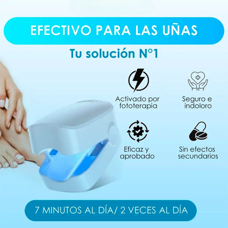 ¡Unas fuertes y libres de hongos en 7 minutos por ciclo! Conoce el tratamiento láser CuraLáser para unas perfectas.