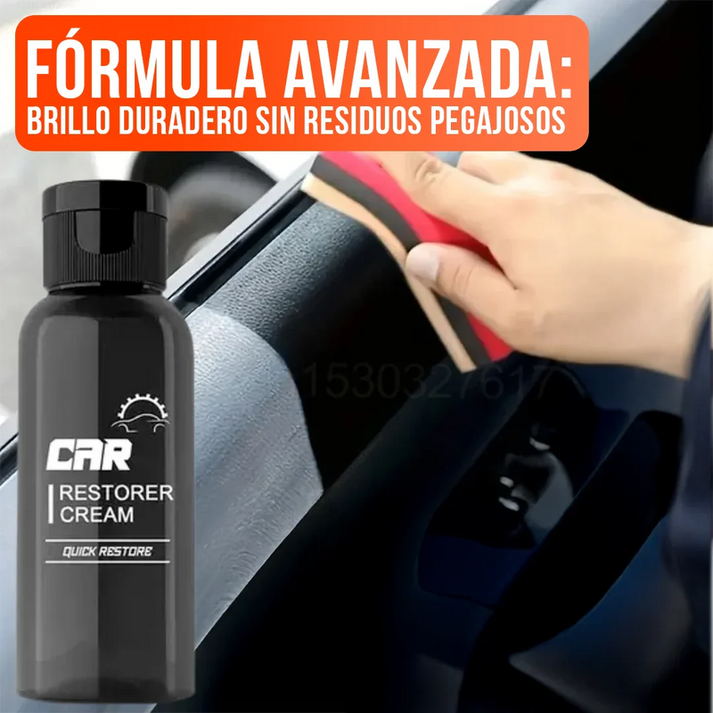 LustraPro - Renovador de Plásticos y Neumáticos | Brillo Instantáneo, Protección UV y Aplicación Rápida (120ml)